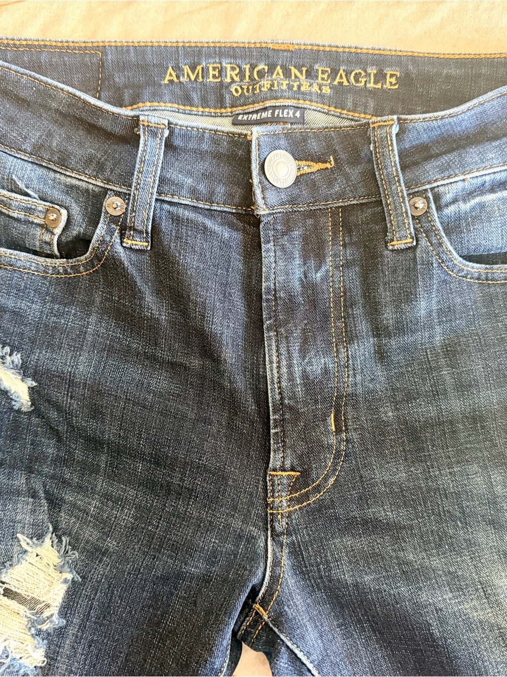 American Eagle Outfitters Men’s Dark Blue Slim Jeans